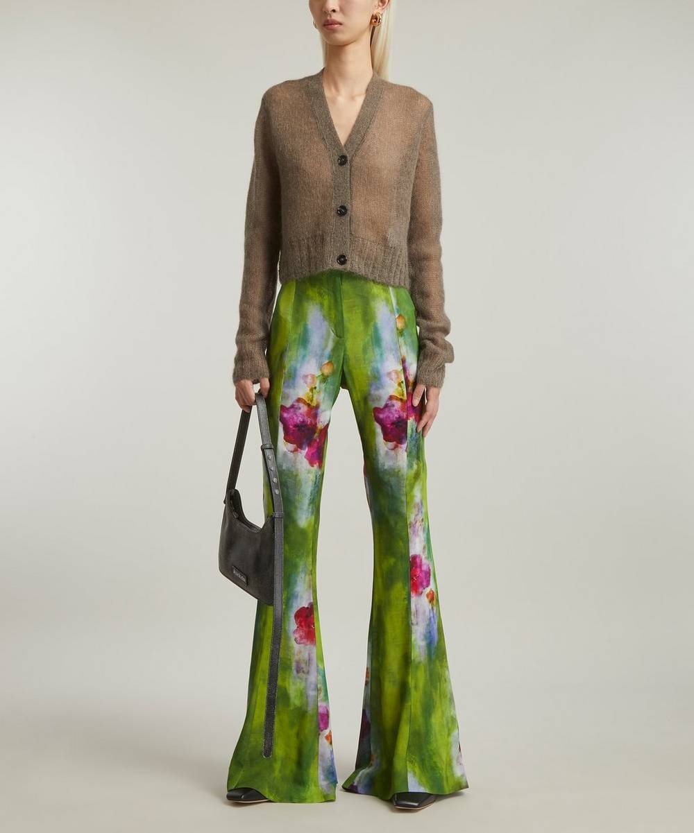 Mohair-Blend Cropped Cardigan - 2