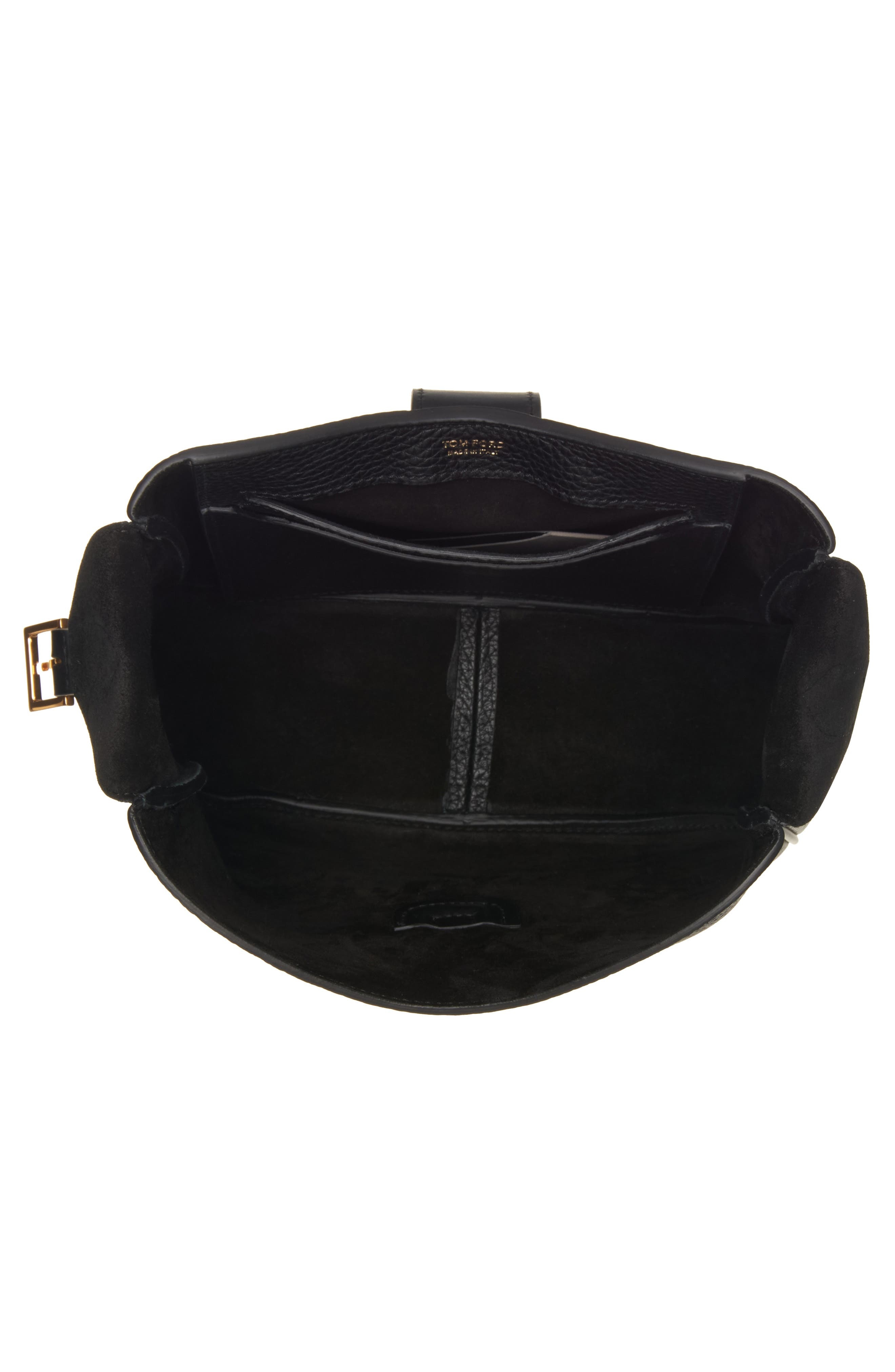 TOM FORD Small Monarch Leather Hobo Bag in 1N001 Black at Nordstrom - 5