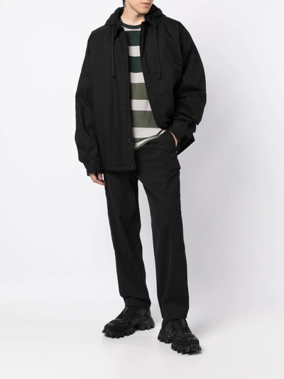 JUUN.J drawstring-hooded zipped-up jacket outlook