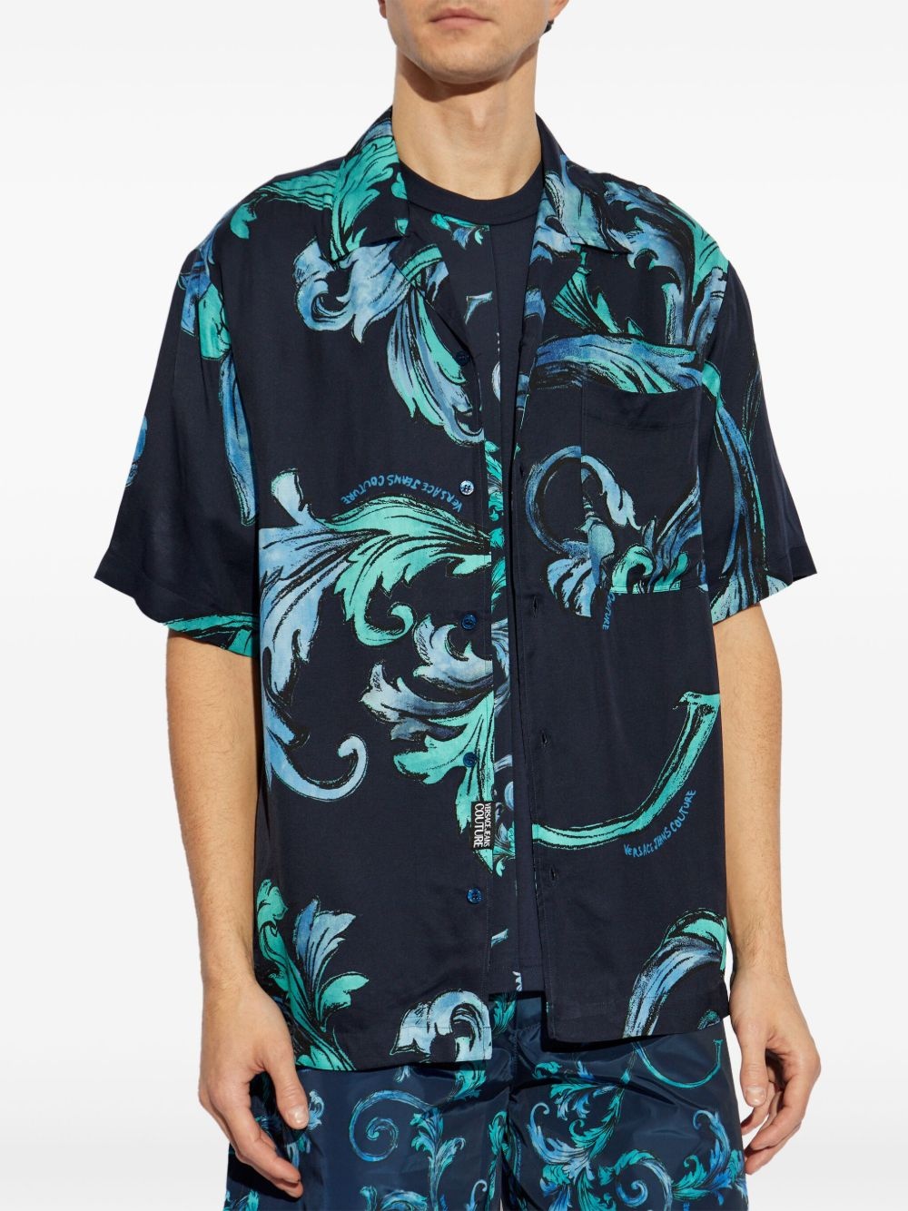 Barocco-print shirt - 3