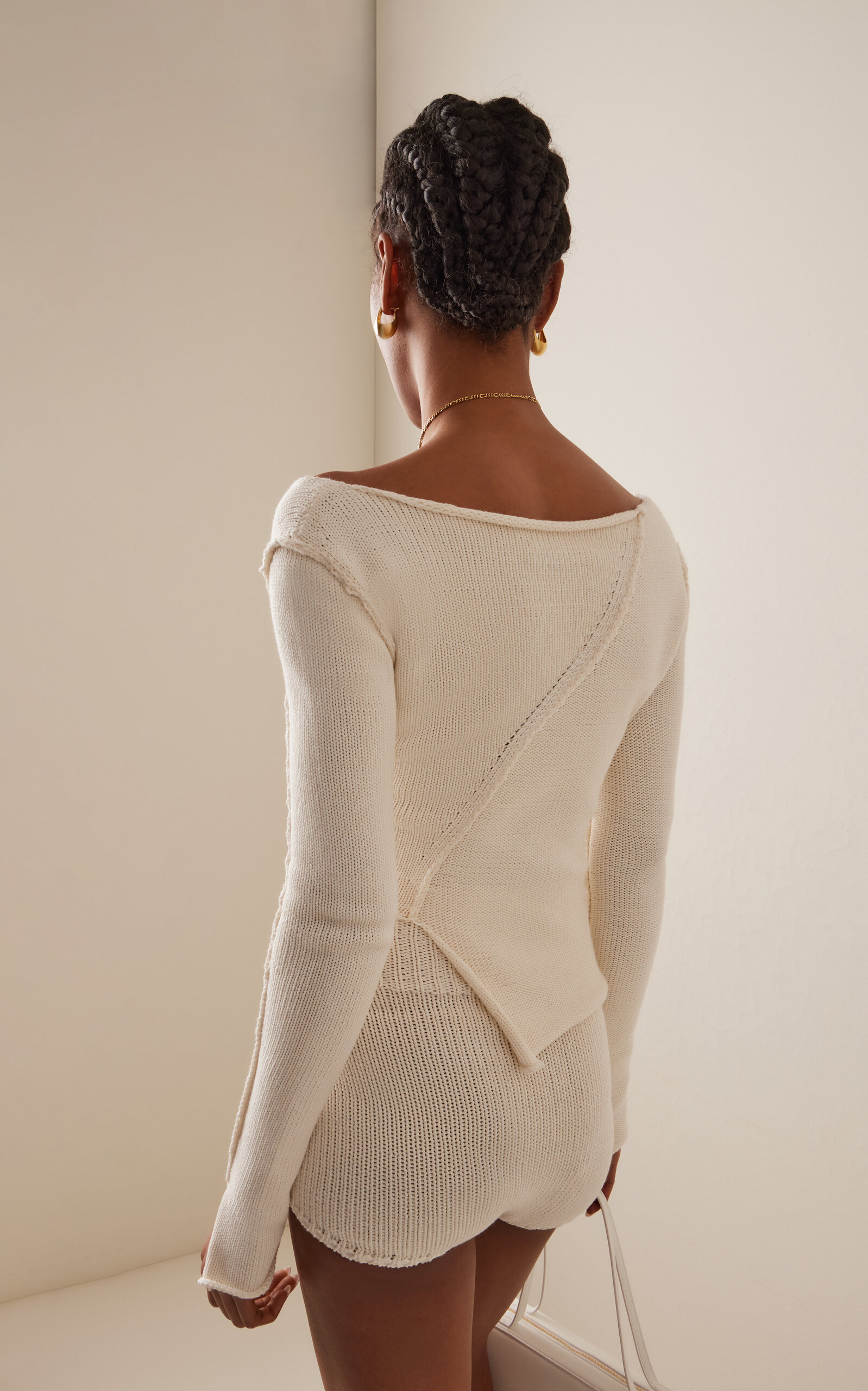 Eddy Cotton-Blend Sweater ivory - 4
