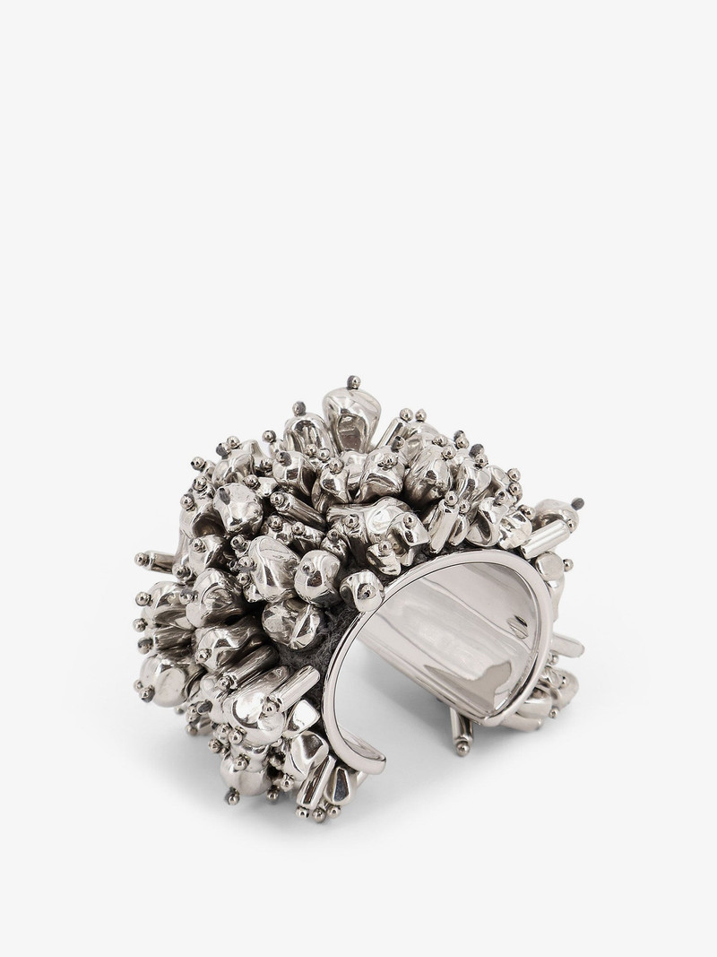 Dries Van Noten Brass Bracelet With Jewel Embellishments outlook