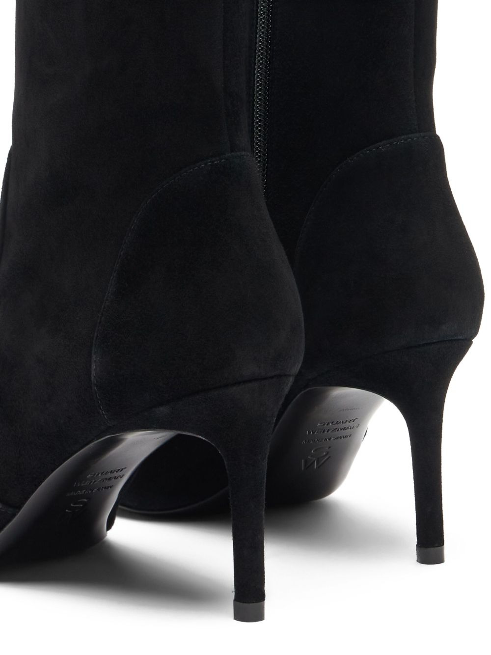 75mm Stuart Power zip-detail pointed-toe boots - 4