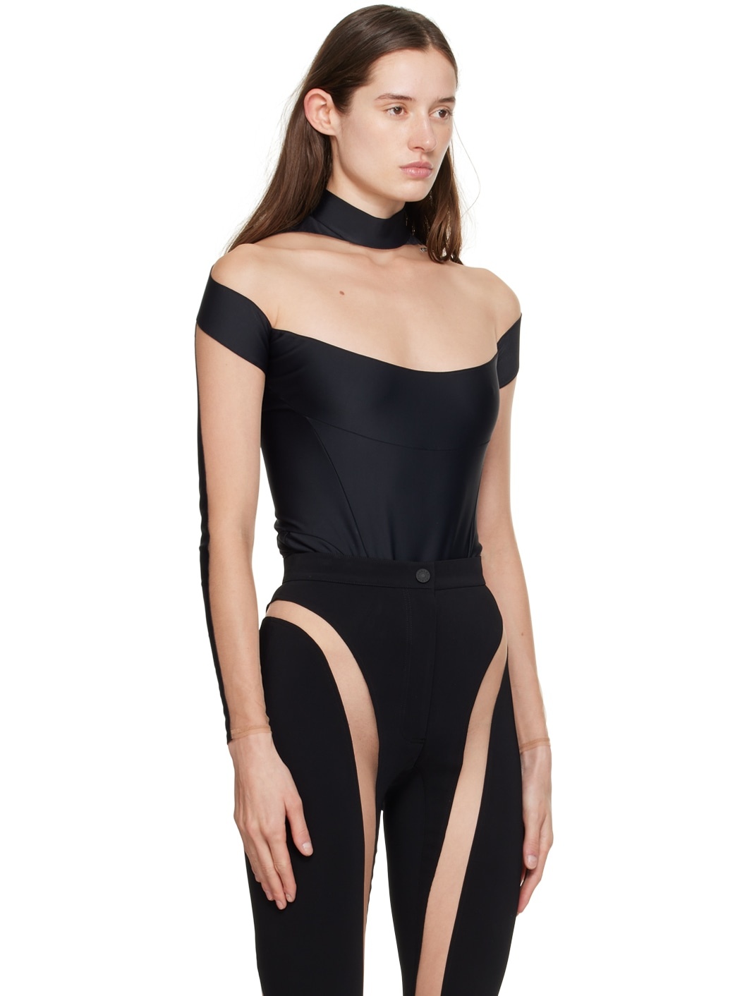 Black Illusion Bodysuit - 2