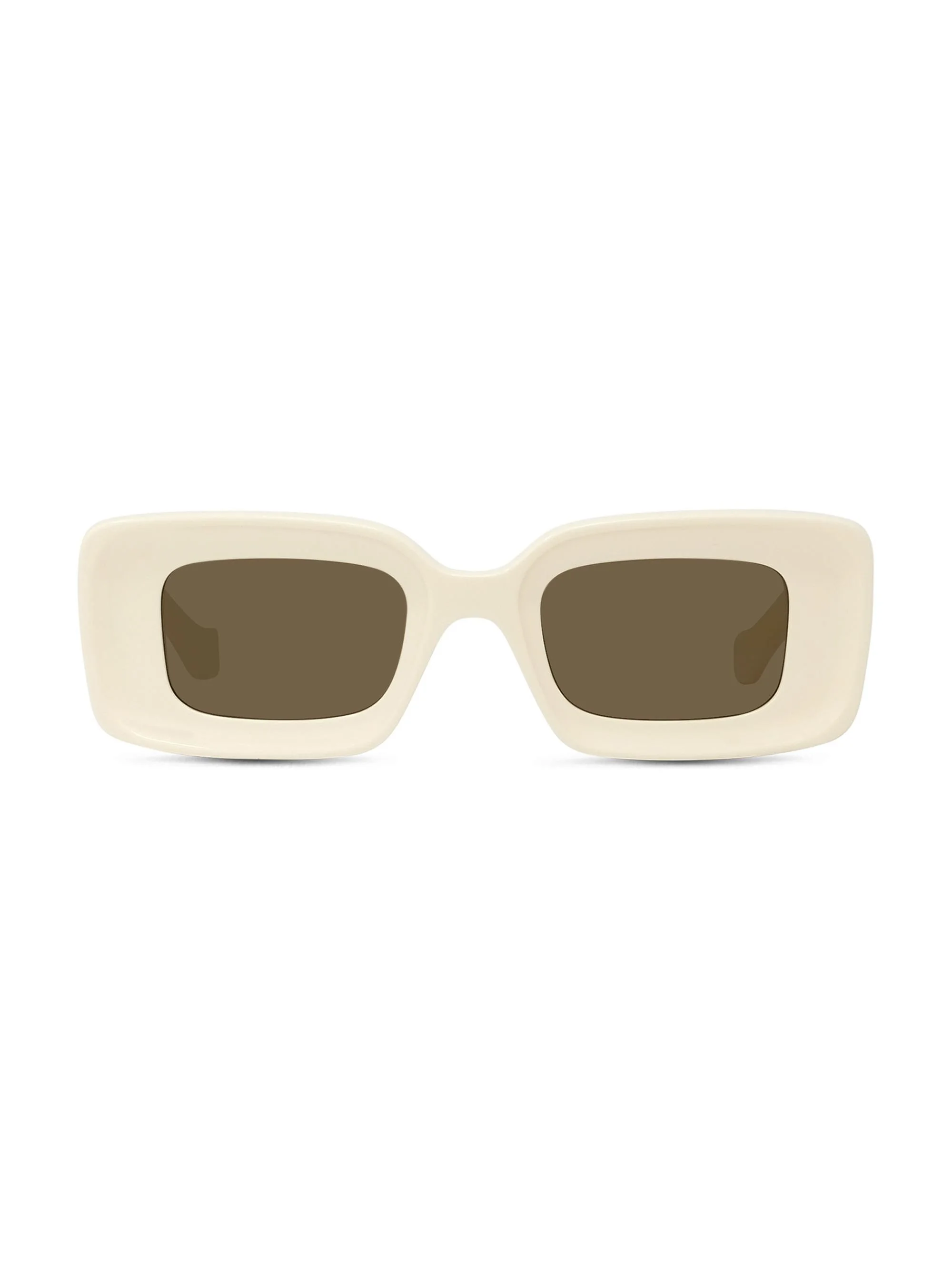 Women's Chunky Anagram Rectangle Sunglasses - Ivory - 1