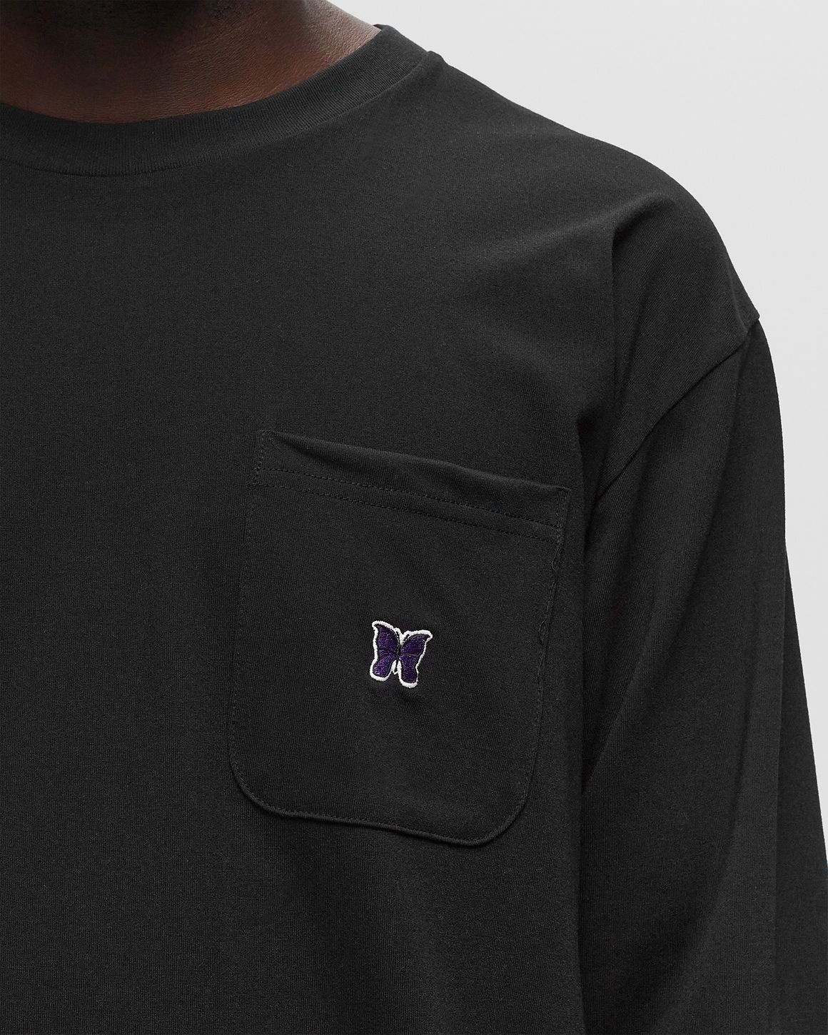 NEEDLES L/S Crew Neck Tee | REVERSIBLE