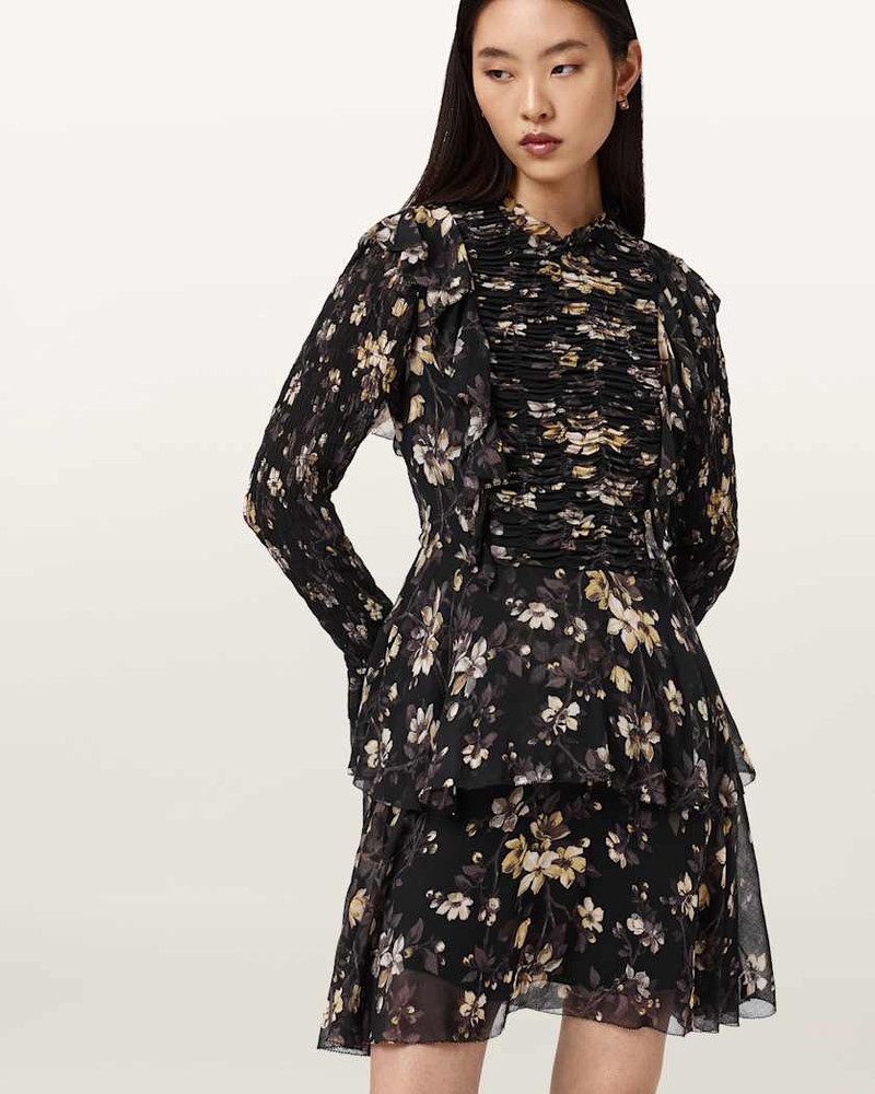 PORTIA MINI FLORAL RUFFLE DRESS 4