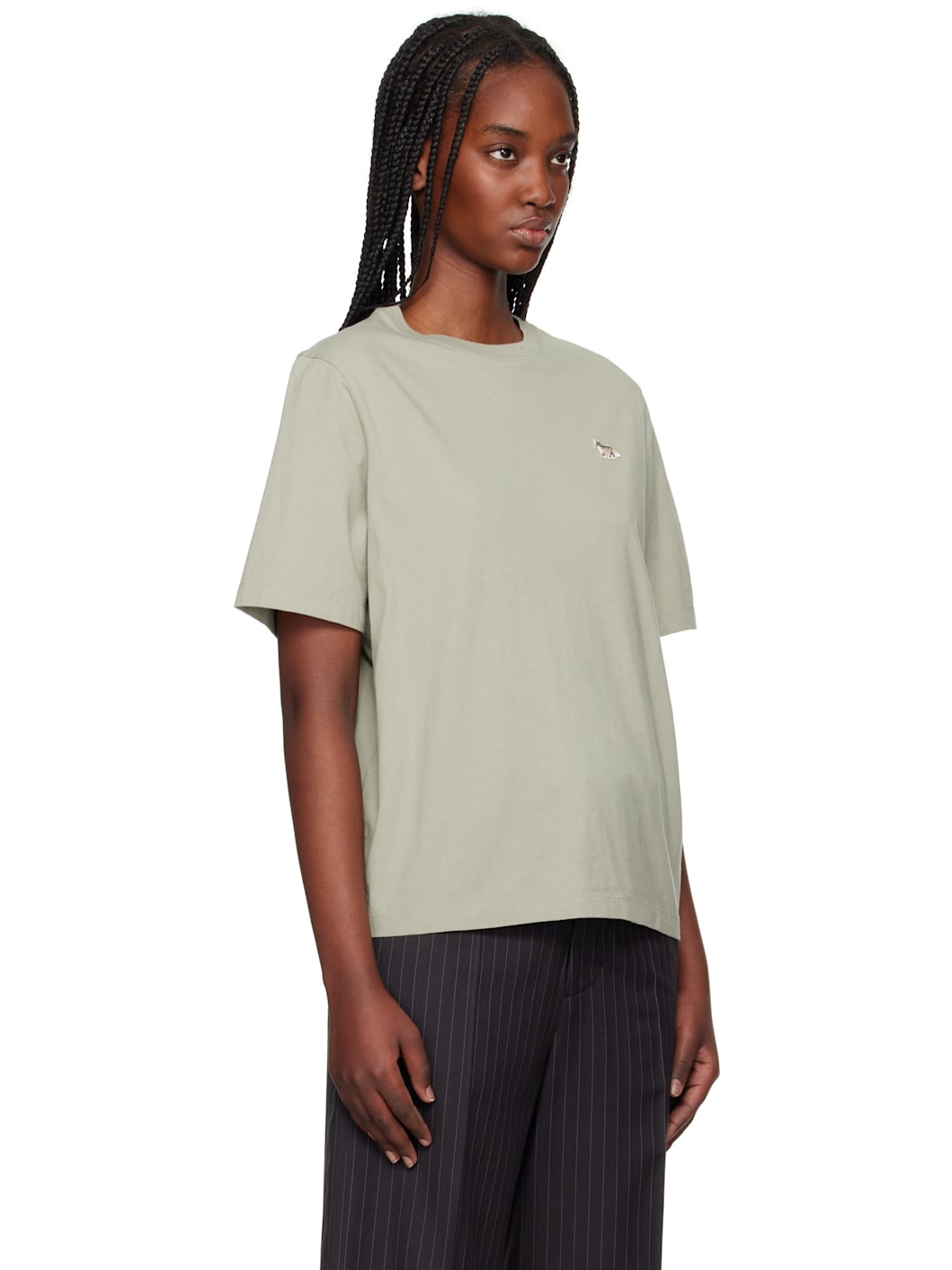 Green Baby Fox Patch Comfort T-shirt - 2