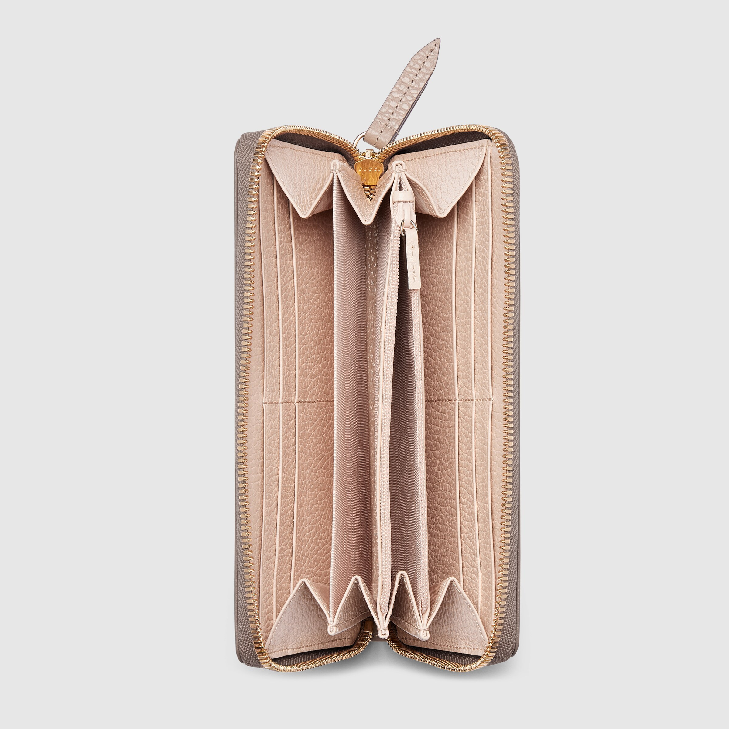 GG Marmont pink interior zip around wallet - 2