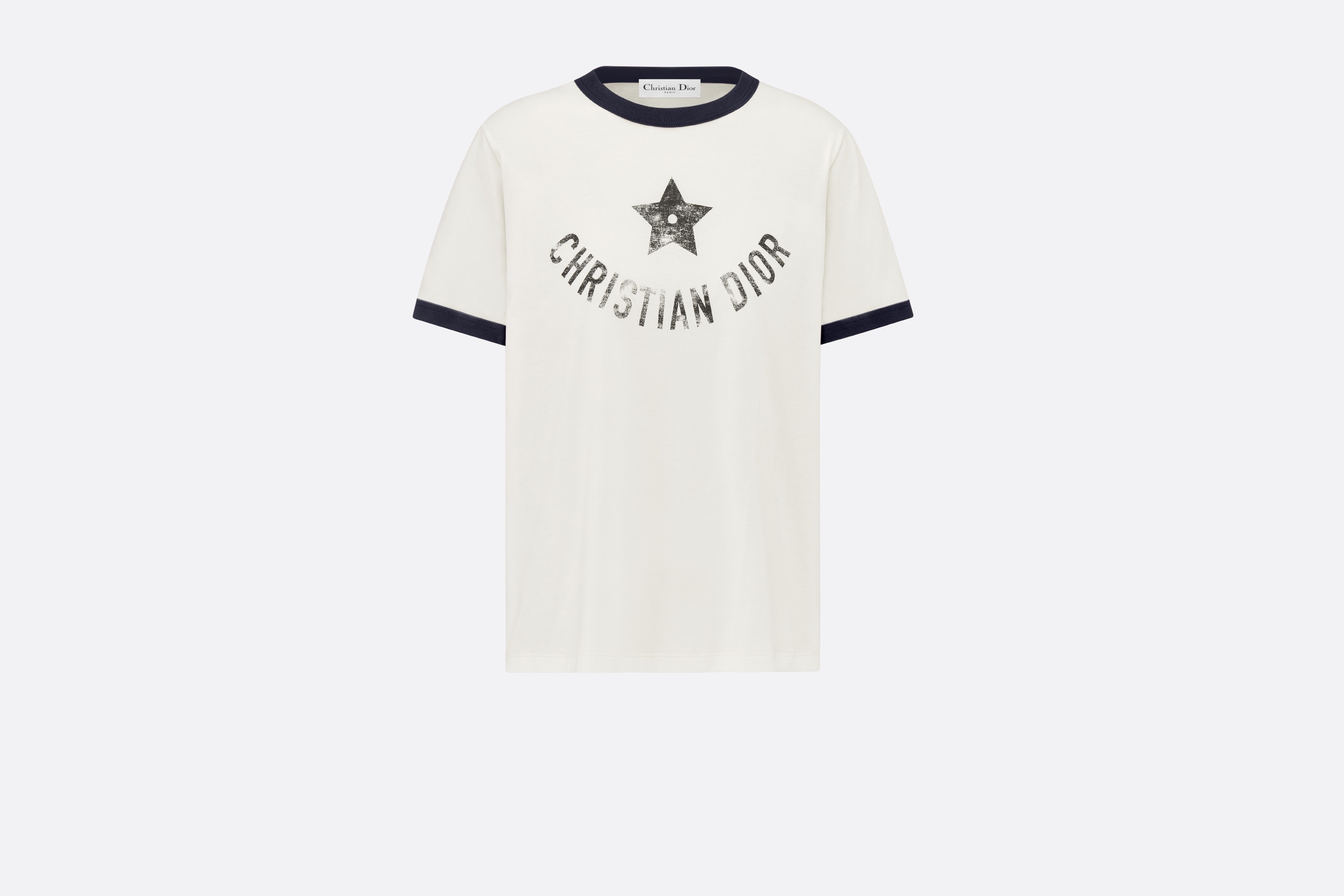 【シンプルカジュアルに♪】DIOR Dioriviera Tシャツ Dioriviera T-Shirt White Cotton and Linen Jersey with Cherry