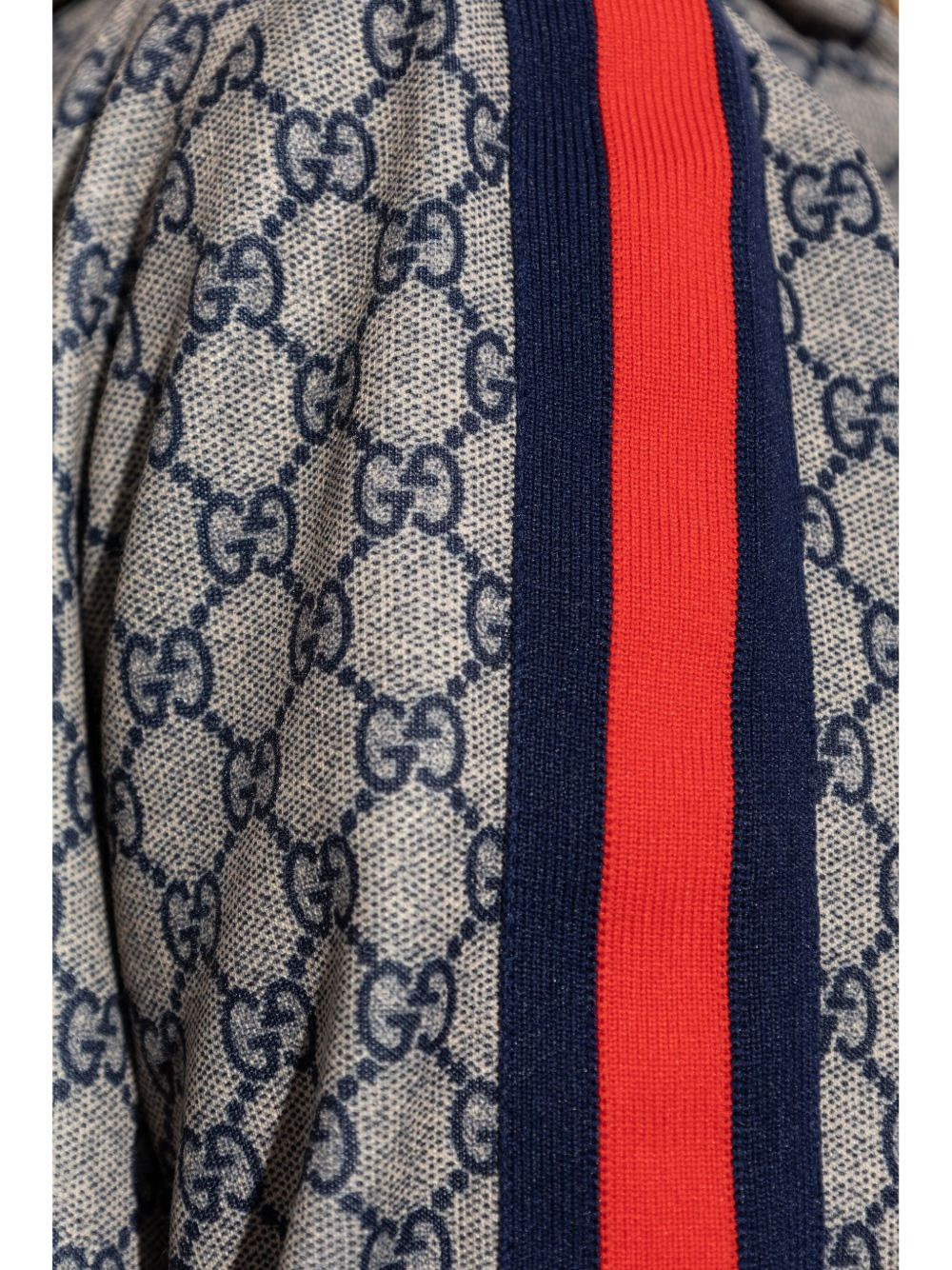 hooded monogram jacket - 5