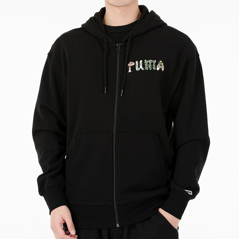 PUMA Downtown Graphic FZ Jacket Black 535178-01 - 3