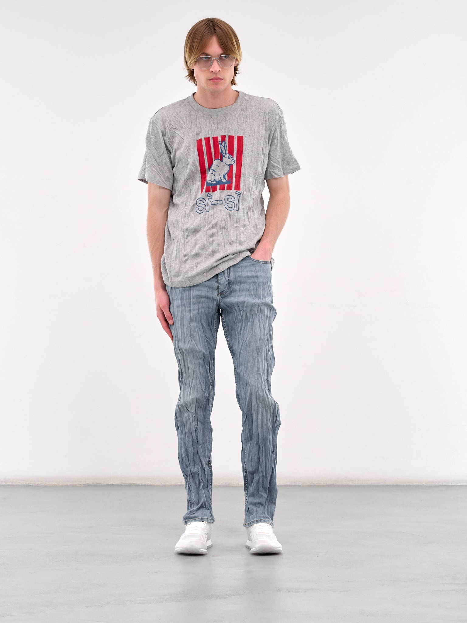 Crushed Denim Jeans - 6