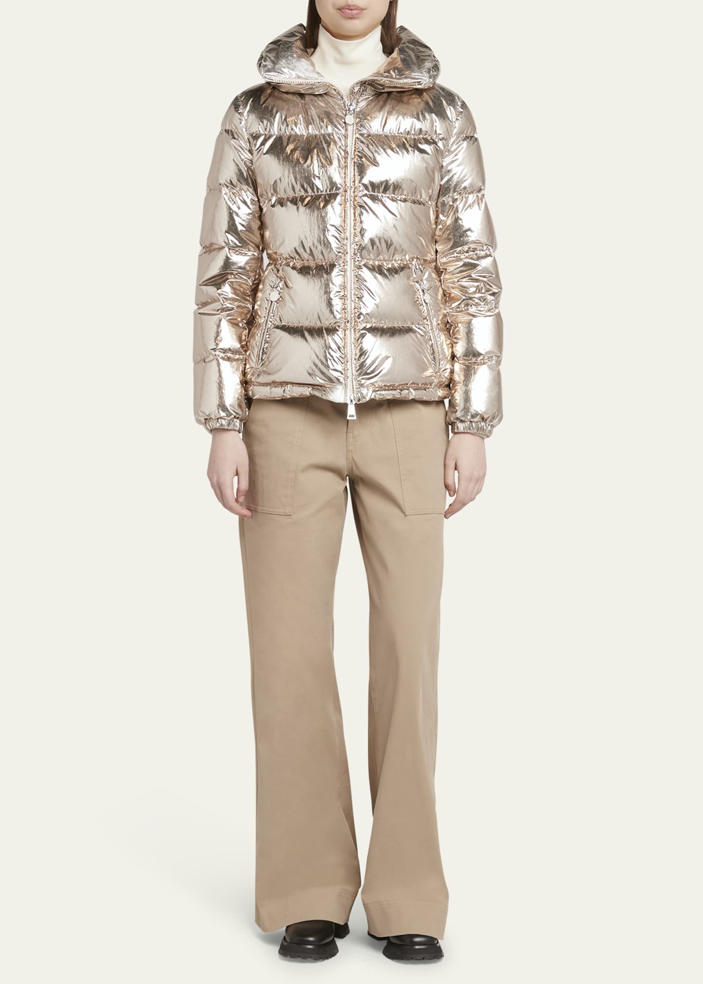 MONCLER140cmダン美品 Moncler - Fourmines Light Beige Down Jacket | Mitchell Stores