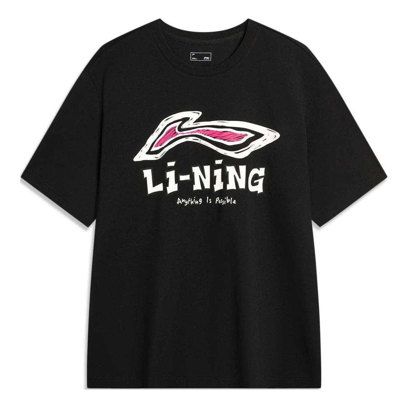 Li-Ning Anything Is Possible Graphic T-shirt 'Black' AHSU711-1 - 1