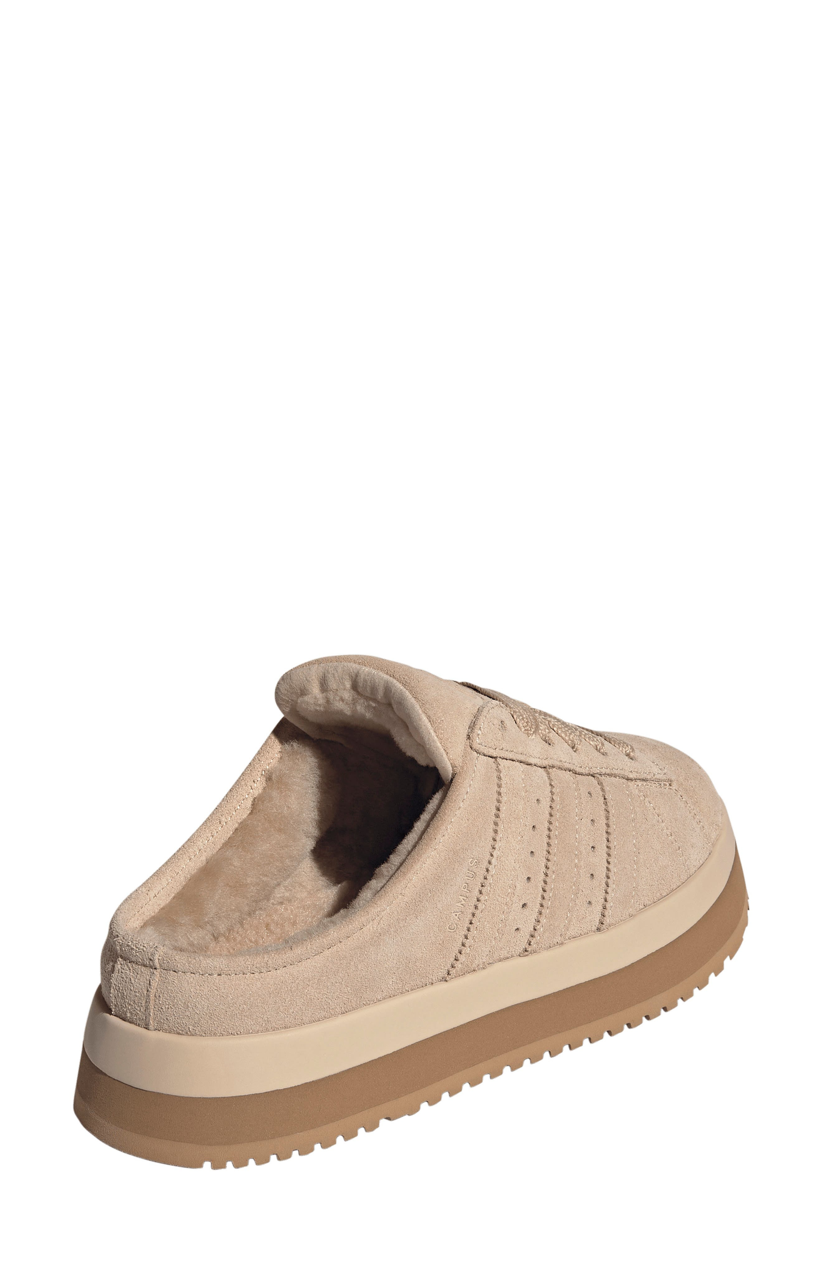 adidas Campus 00s Winter Low Sneaker Mule in Magic Beige/Magic Beige/Gum at Nordstrom - 2