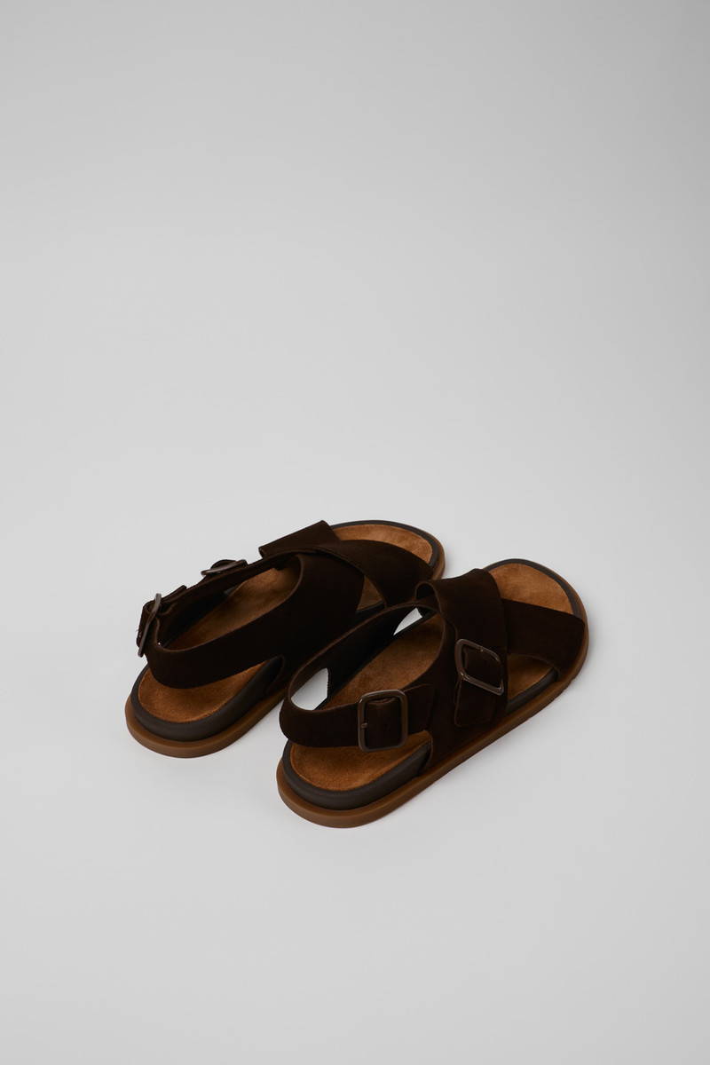 CAMPERLAB Brown Suede Sandals for Men. outlook