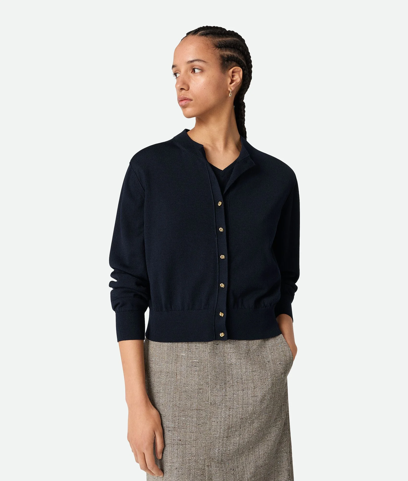 Cotton And Viscose Twinset - 1