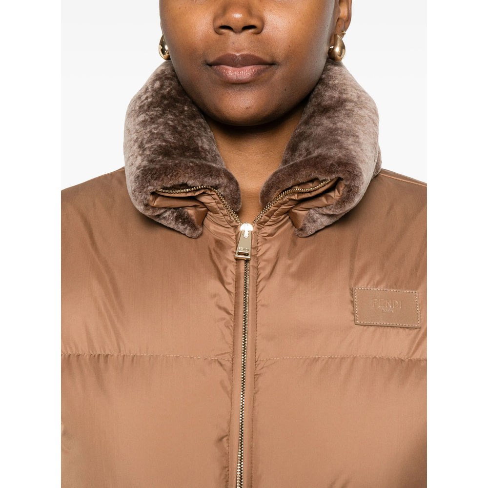 Fendi Brown Jackets - Puffer Jackets Women - 2