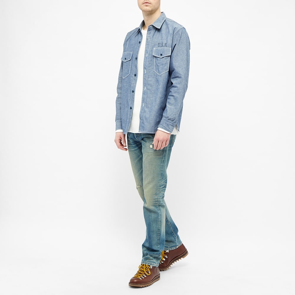 The Real McCoy's U.S.N. Chambray Shirt - 6