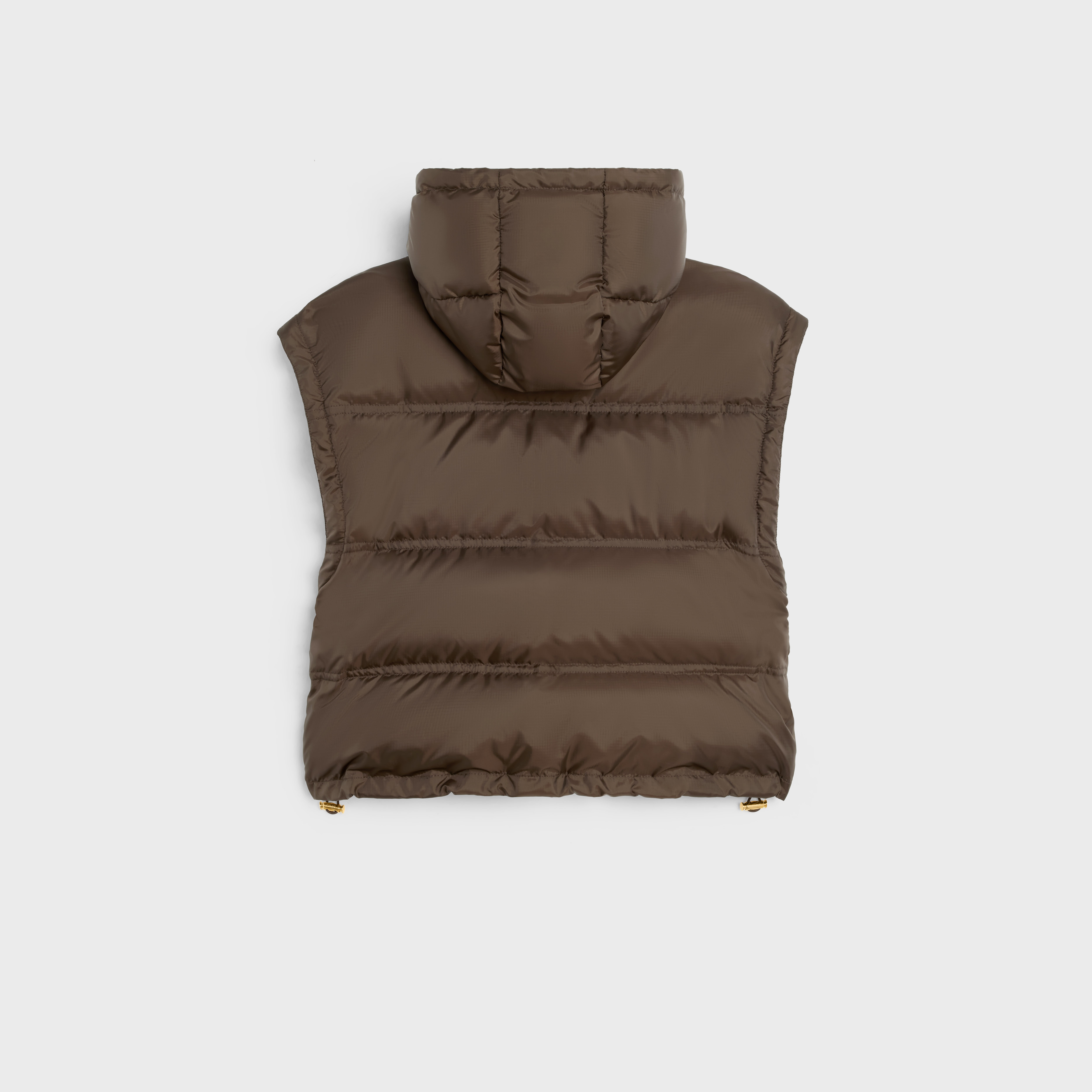 CELINE Triomphe cropped down jacket in lightweight nylon