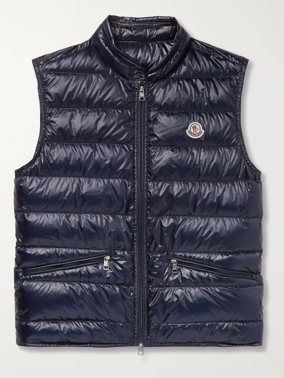 Slim-Fit Logo-Appliquéd Quilted Shell Down Gilet - 1