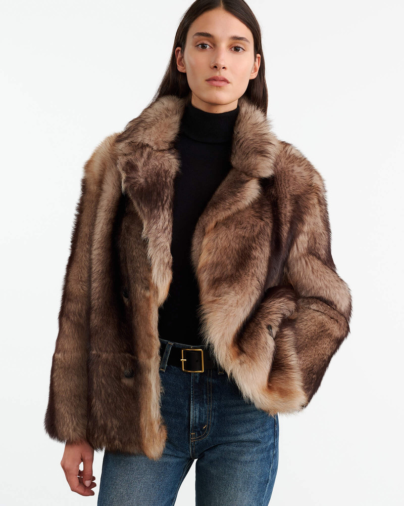 NILI LOTAN CAPUCINE SHEARLING JACKET outlook