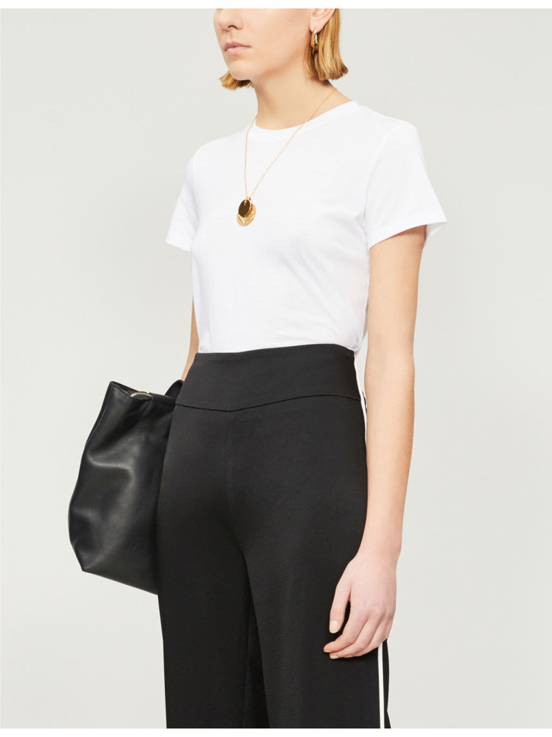 Vince Essential round-neck pima cotton T-shirt outlook