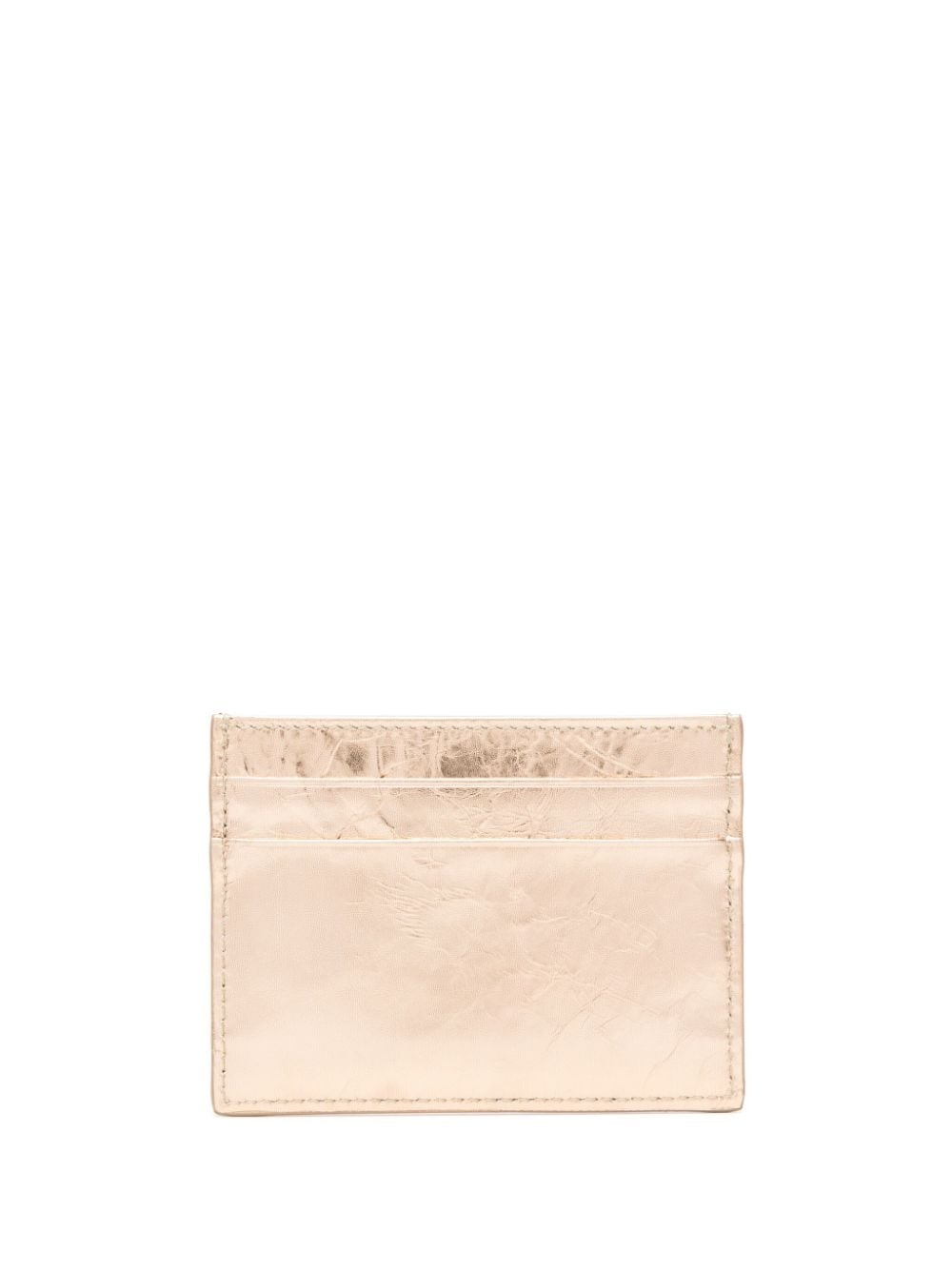 embossed-logo metallic-effect wallet - 2