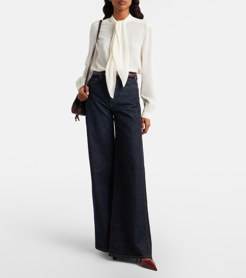 TORY BURCH Tie-neck georgette blouse outlook