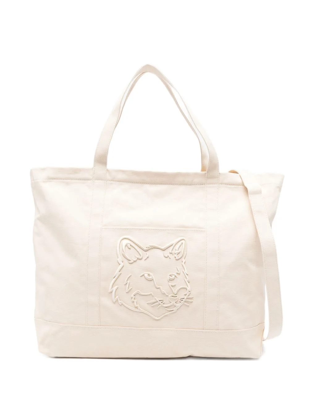 XL fox-log tote bag - 1