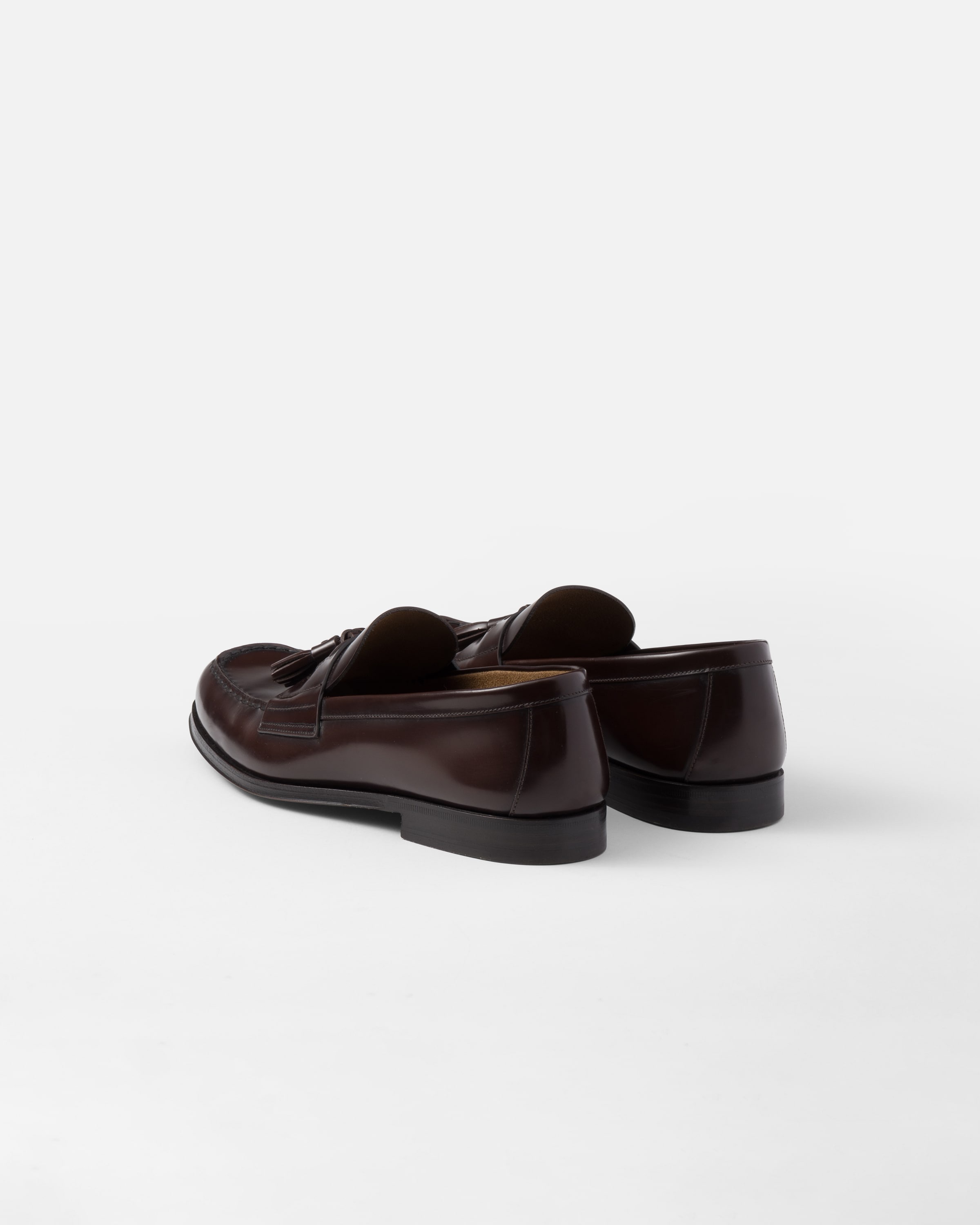 Brushed leather loafers - 5