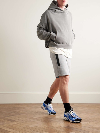Nike Straight-Leg Logo-Print Cotton-Blend Tech Fleece Drawstring Shorts outlook