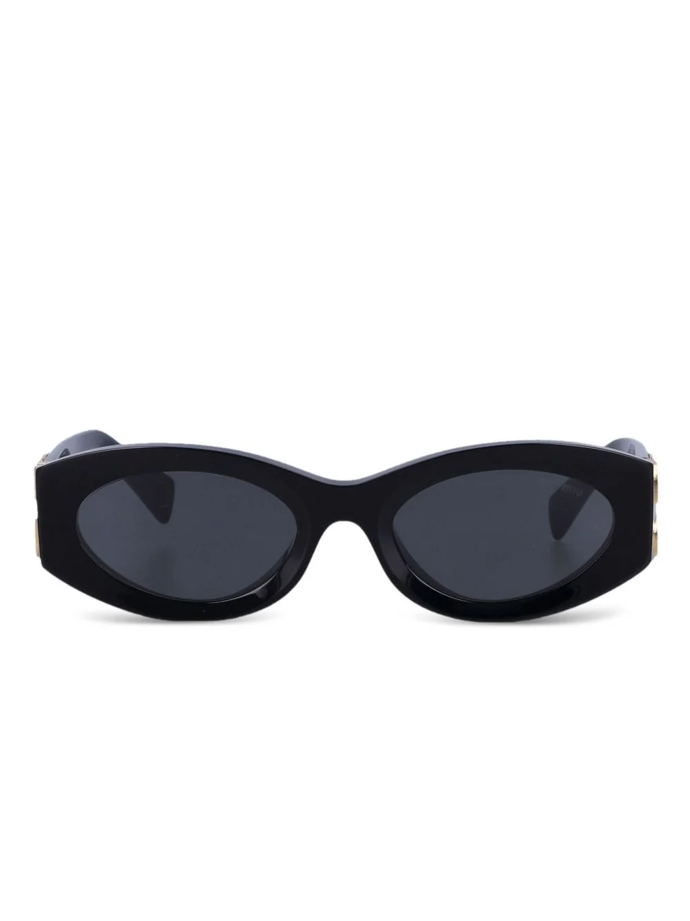 oval-frame sunglasses - 1