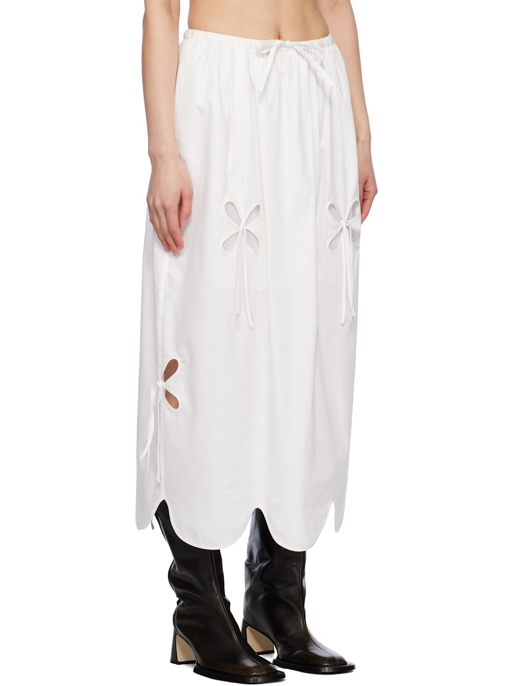 White Petal Sun Maxi Skirt - 2