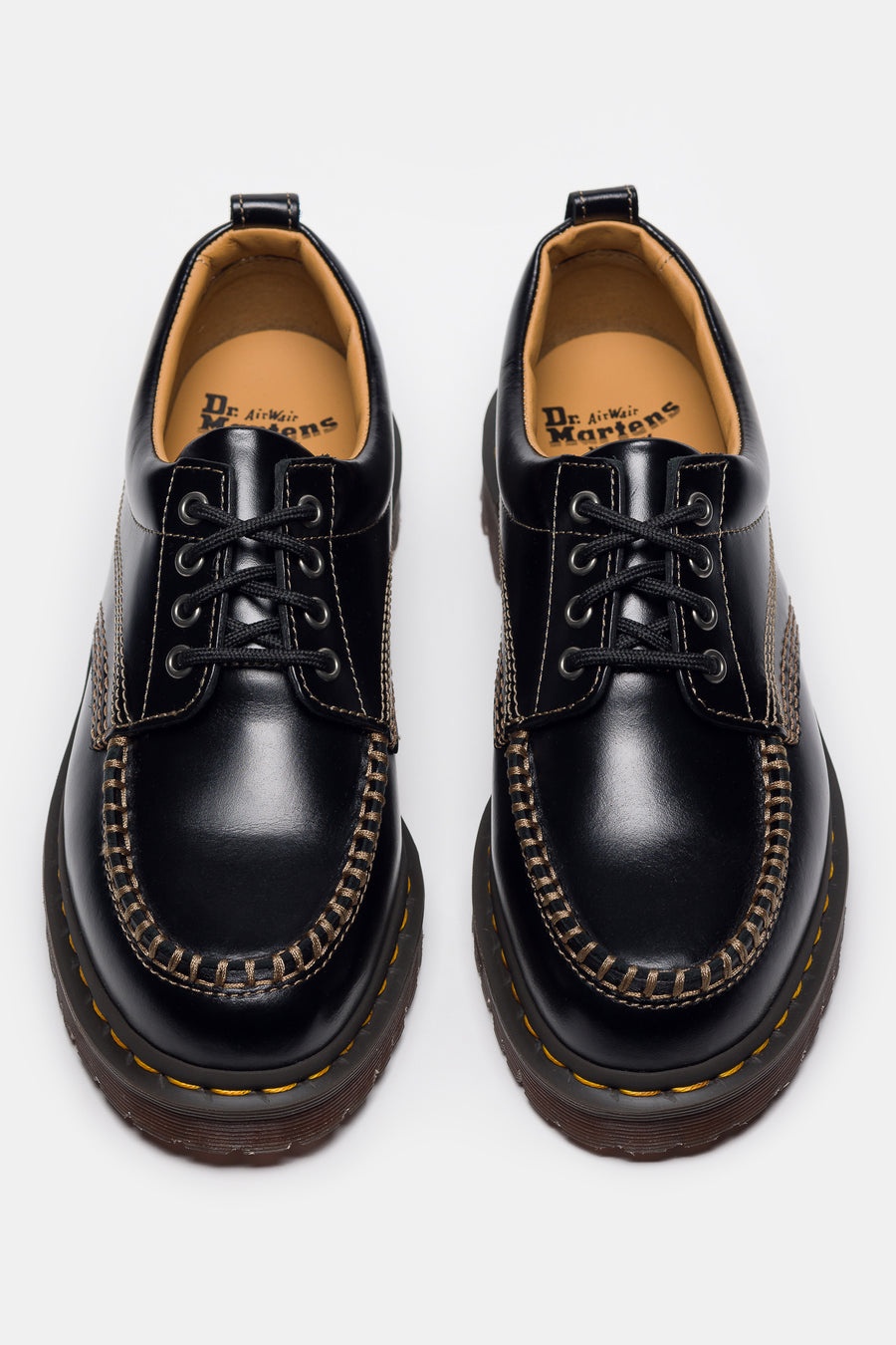 Lowell Moc Toe Shoe in Black Analine - 3