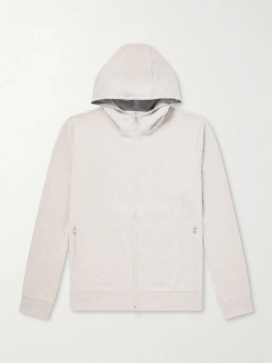 Cotton-Blend Zip-Up Hoodie - 1
