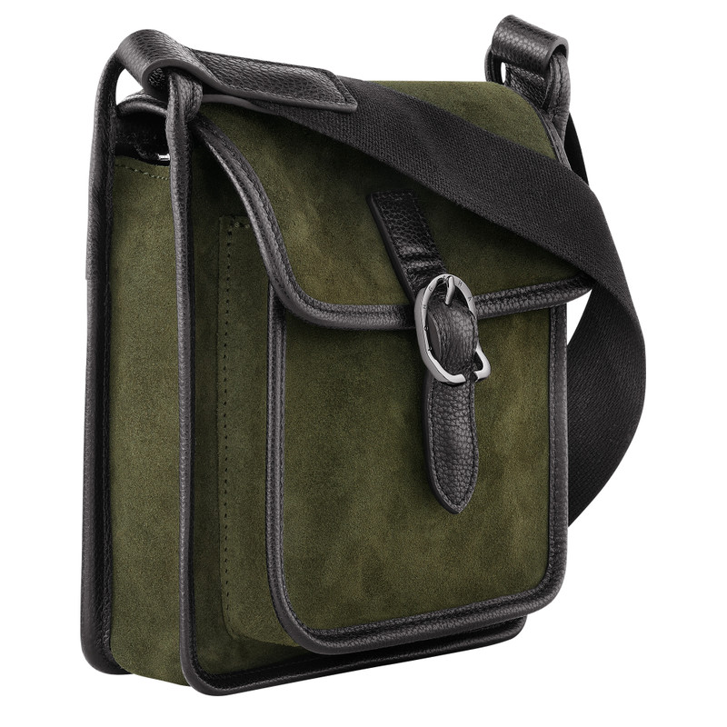 Le Foulonné S Crossbody bag Khaki - Leather 3