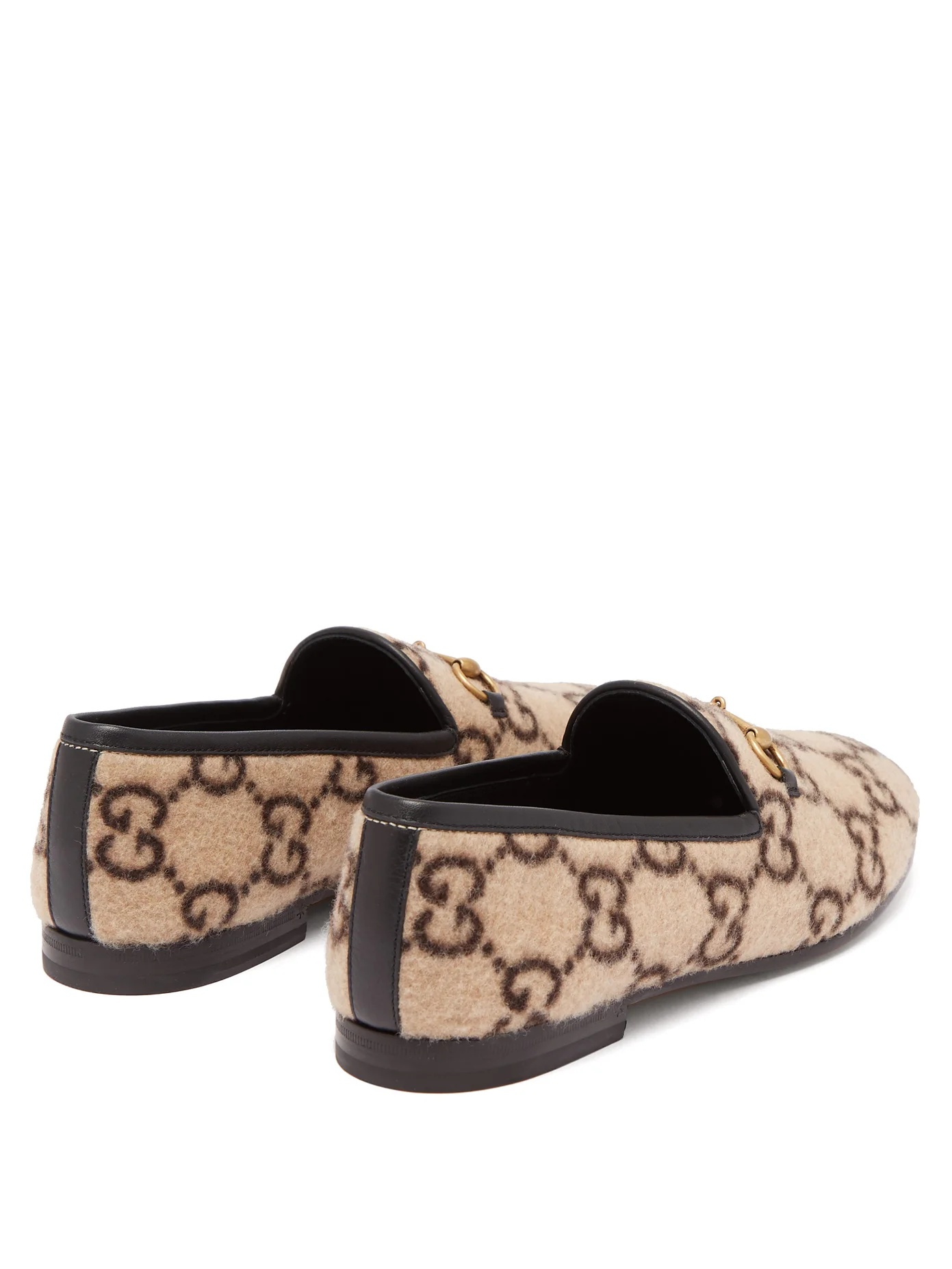 Jordaan GG-print felt loafers - 4