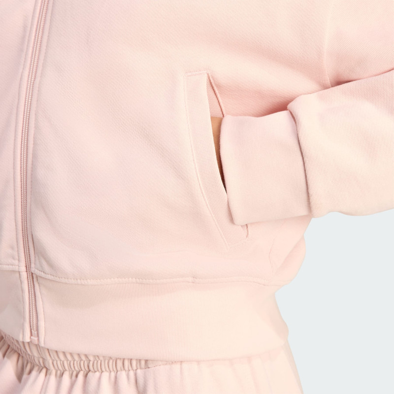 ESSENTIALS FRENCH TERRY CROPPED ZIP HOODIE 6