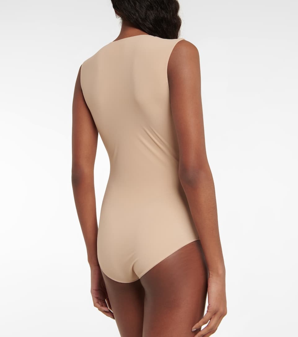 Sleeveless stretch-jersey bodysuit - 4