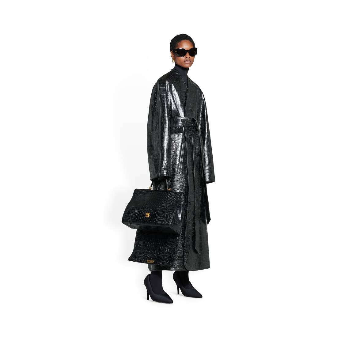 Women's Lining Coat in Black - 2