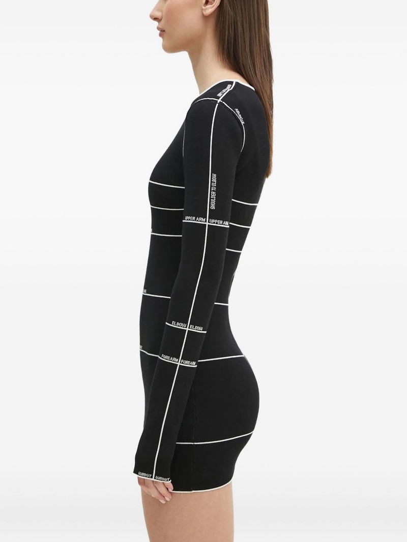 intarsia-knit mini dress 3