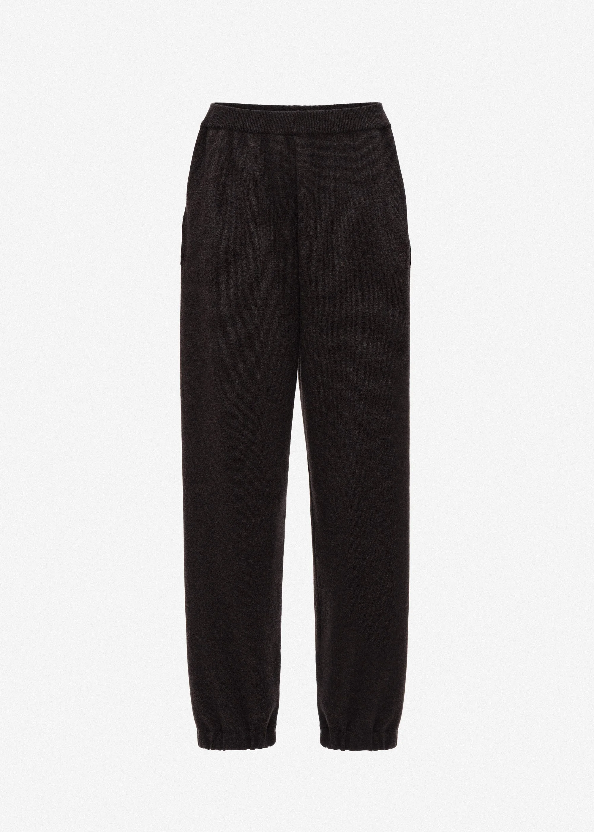 Wool and cotton joggers in grey - 1