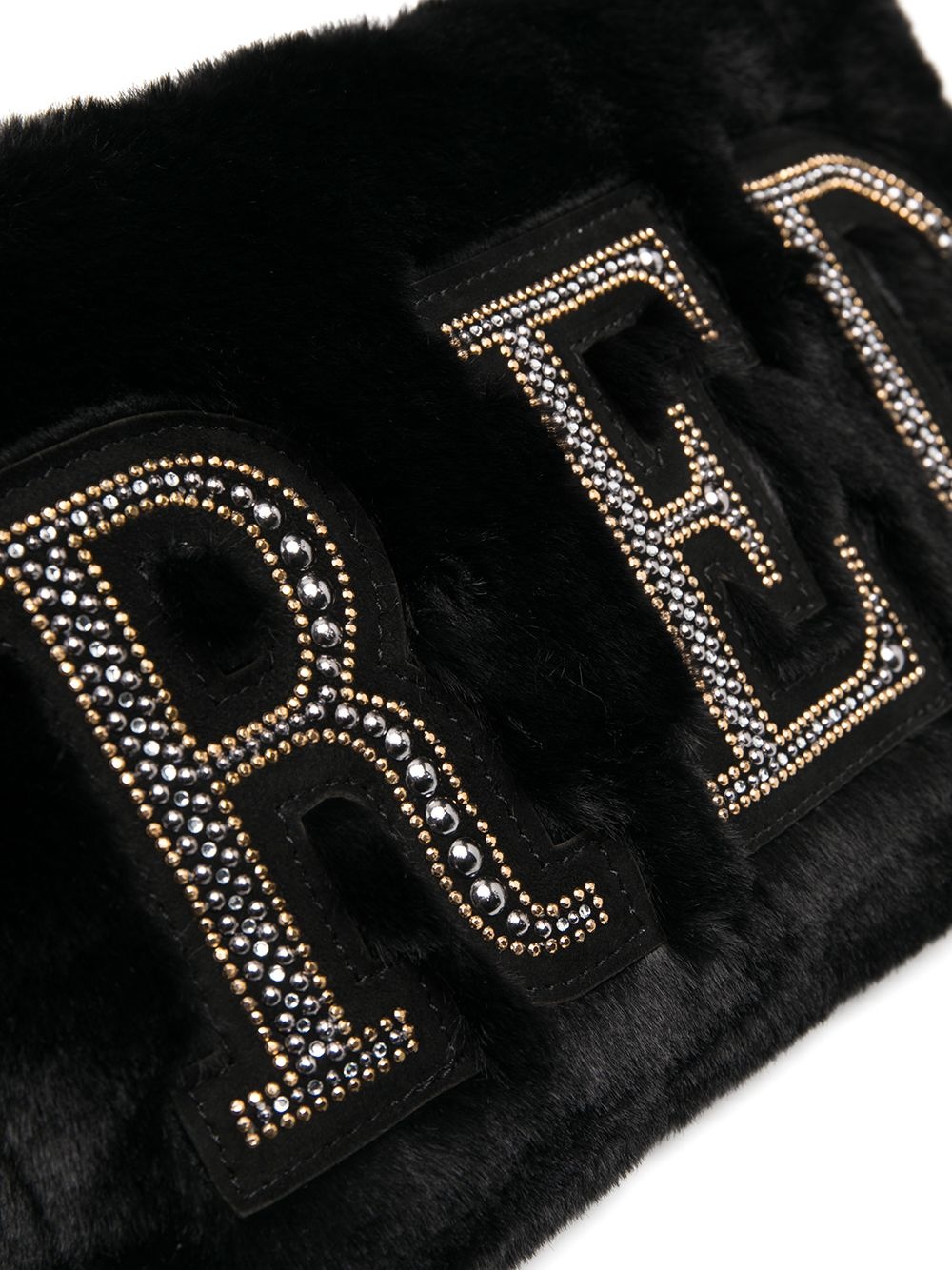 embellished-logo shoulder bag - 4