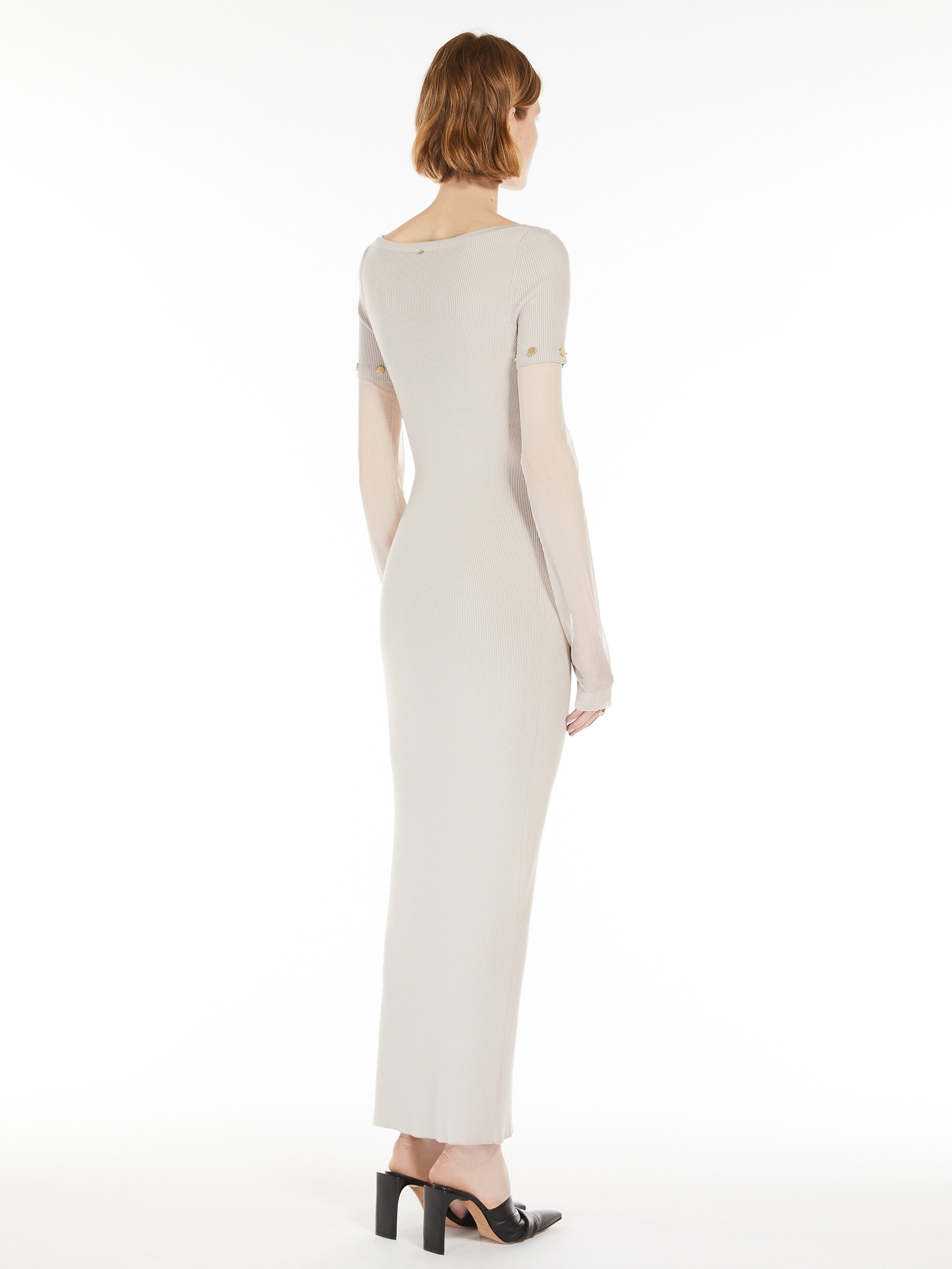 GRAZIA Stretch viscose long dress - 4