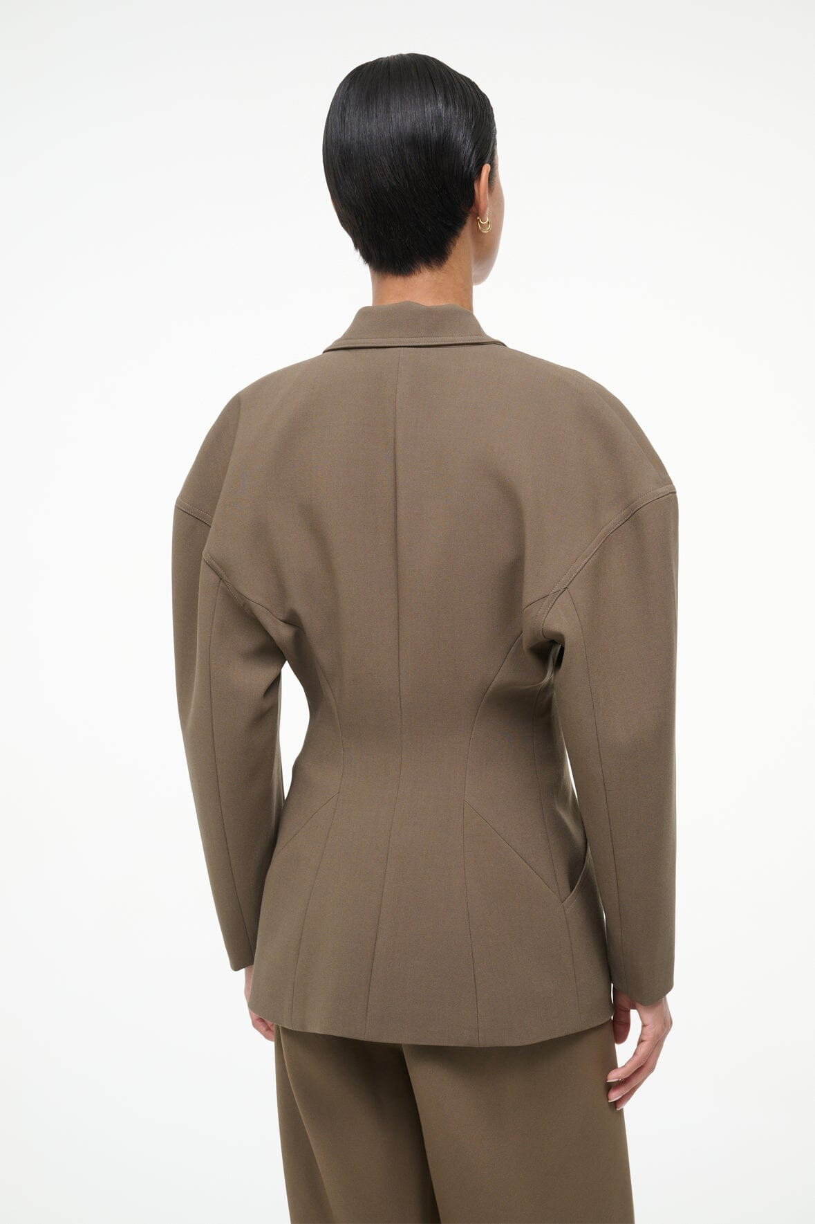 STAUD COLE BLAZER TRUFFLE - 4