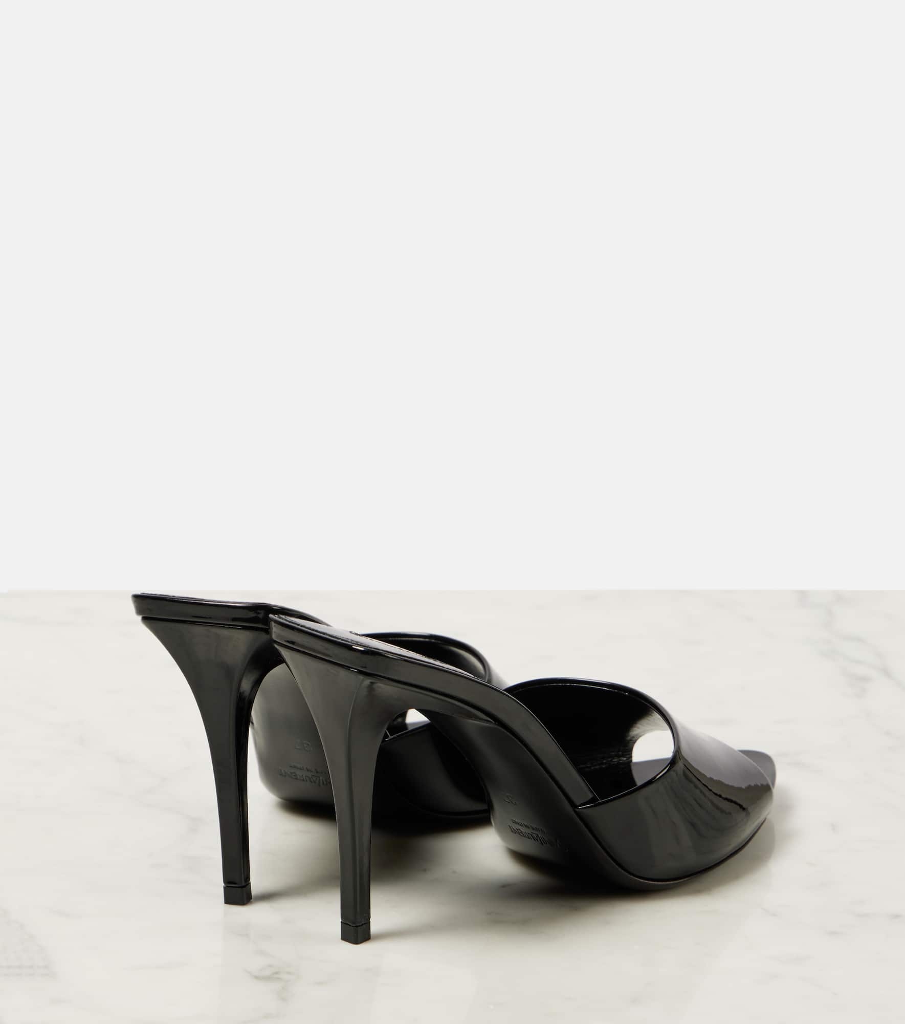 Romy patent leather mules - 2