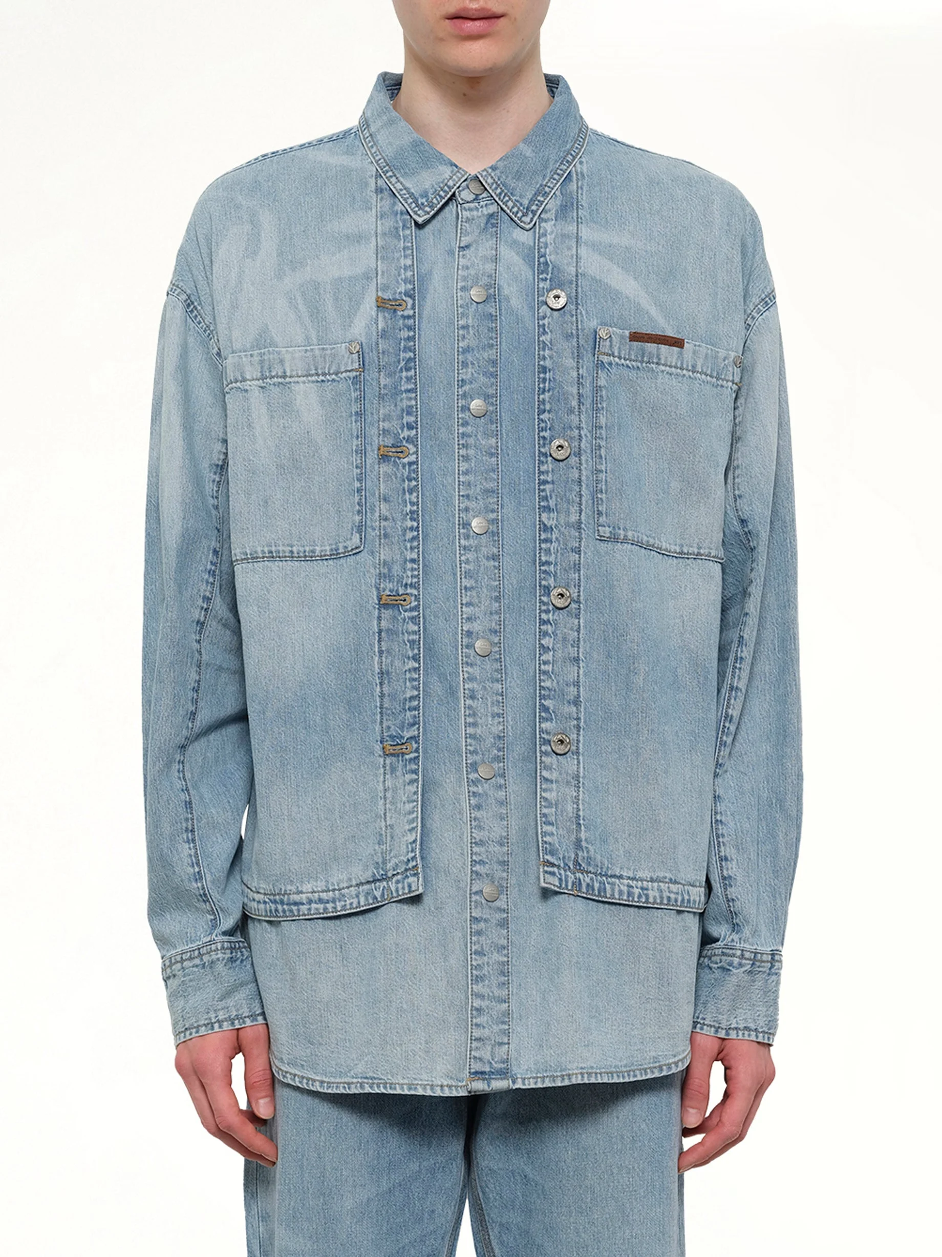 FCW x Lee Denim Shirt in Light Shade - 1