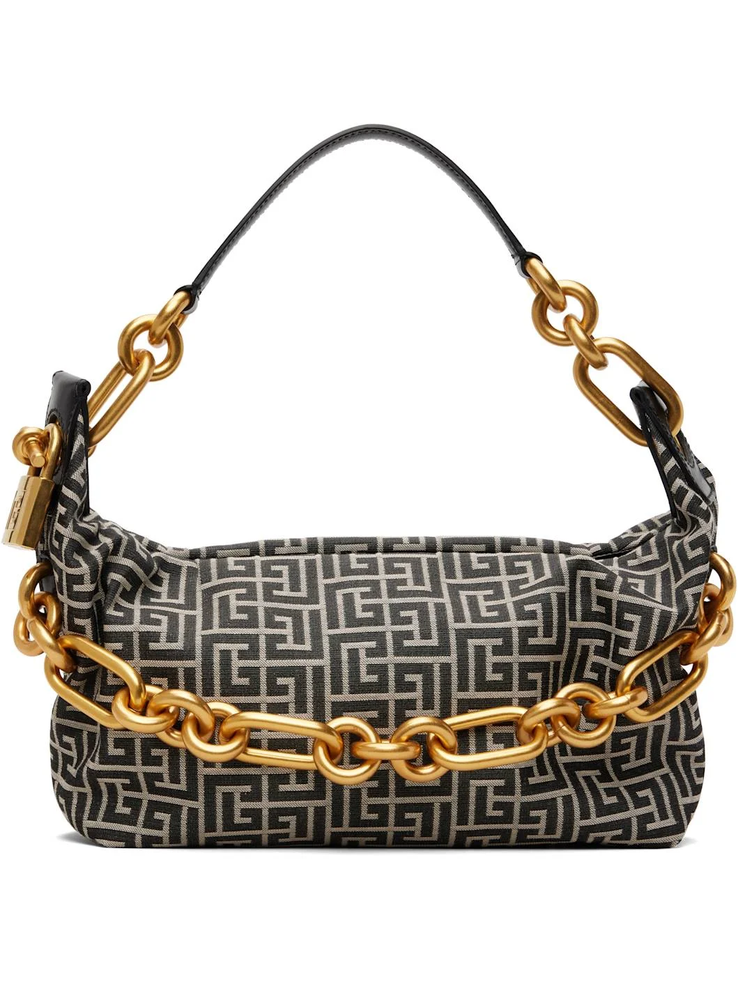 Black & Off-White Medium Sync Bag - 1